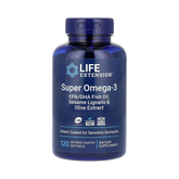 Life Extension, Super Omega-3 EPA/DHA Fish Oil, Sesame Lignans & Olive Extract, 120 Enteric Coated Softgels