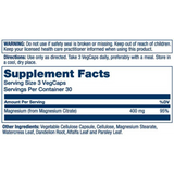 Solaray, Magnesium Citrate, 400 Mg, 90 Capsules