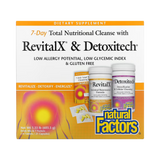 Natural Factors, 7-Day Total Nutritional Cleansing with RevitalX & Detoxitech, 1.33 lb (603.5 g)