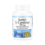 Natural Factors, Acetyl-L-Carnitine, 500 Mg, 120 Vegetarian Capsules