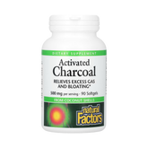Natural Factors, Activated Charcoal, 500 Mg, 90 Softgels