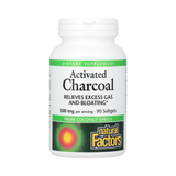 Natural Factors, Activated Charcoal, 500 Mg, 90 Softgels