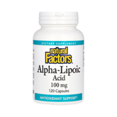 Natural Factors, Alpha-Lipoic Acid, 100 Mg, 120 Capsules