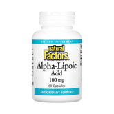 Natural Factors, Alpha-Lipoic Acid, 100 Mg, 60 Capsules