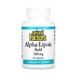 Natural Factors, Alpha-Lipoic Acid, 100 Mg, 60 Capsules