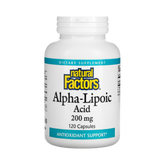 Natural Factors, Alpha-Lipoic Acid, 200 Mg, 120 Capsules