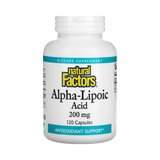 Natural Factors, Alpha-Lipoic Acid, 200 Mg, 120 Capsules