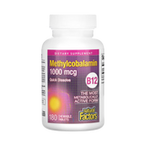 Natural Factors, B12, Methylcobalamin, 1,000 mcg, 180 Chewable Tablets