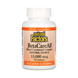 Natural Factors, BetaCareAll, 15,000 Mcg, 90 Softgels