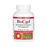 Natural Factors, BioCgel, Buffered Vitamin C with BerryRich, 500 Mg, 90 Softgels
