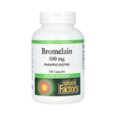 Natural Factors, Bromelain, 500 Mg, 180 Capsules