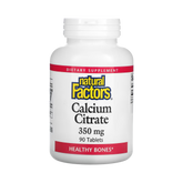 Natural Factors, Calcium Citrate, 350 Mg, 90 Tablets