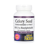 Natural Factors, Celery Seed, Standardized Extract, 120 Vegetarian Capsules