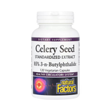 Natural Factors, Celery Seed, Standardized Extract, 120 Vegetarian Capsules