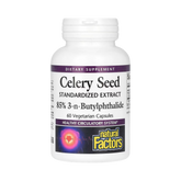 Natural Factors, Celery Seed, Standardized Extract, 60 Vegetarian Capsules