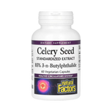 Natural Factors, Celery Seed, Standardized Extract, 60 Vegetarian Capsules