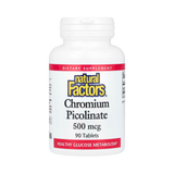 Natural Factors, Chromium Picolinate, 500 Mcg, 90 Tablets
