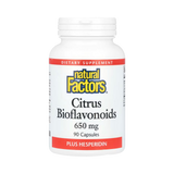 Natural Factors, Citrus Bioflavonoids Plus Hesperidin, 650 Mg, 90 Capsules