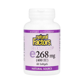 Natural Factors, Clear Base Vitamin E, 268 mg (400 IU), 60 Softgels