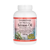 Natural Factors, Complete Omega, 100% Wild Alaskan Salmon Oil, 1,300 Mg, 180 Enteripure Softgels