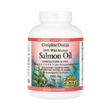 Natural Factors, Complete Omega, 100% Wild Alaskan Salmon Oil, 1,300 Mg, 90 Enteripure Softgels