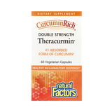 Natural Factors, CurcuminRich, Double Strength Theracurmin, 60 Vegetarian Capsules