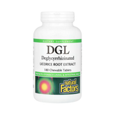 Natural Factors, DGL, Deglycyrrhizinated Licorice Root Extract, 180 Chewable Tablets