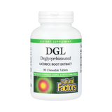 Natural Factors, DGL, Deglycyrrhizinated Licorice Root Extract, 90 Chewable Tablets