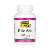 Natural Factors, Folic Acid, 1,000 Mcg, 90 Tablets