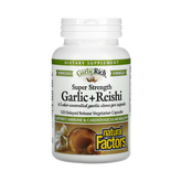 Natural Factors, GarlicRich, Super Strength Garlic + Reishi, 120 Delayed Release Vegetarian Capsules