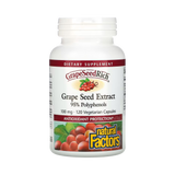 Natural Factors, GrapeSeedRich, Grape Seed Extract, 100 Mg, 120 Vegetarian Capsules