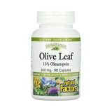 Natural Factors, HerbalFactors, Olive Leaf, 500 Mg, 90 Capsules