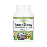 Natural Factors, HerbalFactors, Panax Ginseng, 60 Softgels