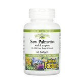 Natural Factors, HerbalFactors, Saw Palmetto with Lycopene, 60 Softgels
