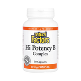 Natural Factors, Hi Potency B Complex, 90 Capsules
