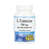 Natural Factors, L-Tyrosine, 1,000 Mg, 60 Vegetarian Capsules