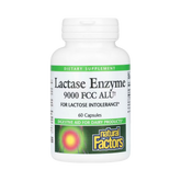 Natural Factors, Lactase Enzyme, 9,000 FCC ALU, 60 Capsules