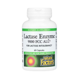 Natural Factors, Lactase Enzyme, 9,000 FCC ALU, 60 Capsules