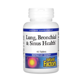 Natural Factors, Lung, Bronchial & Sinus Health, 45 Tablets