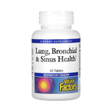 Natural Factors, Lung, Bronchial & Sinus Health, 45 Tablets
