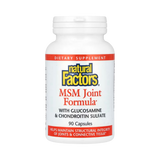 Natural Factors, MSM Joint Formula with Glucosamine & Chondroitin Sulfate, 90 Capsules