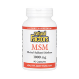 Natural Factors, MSM, 1,000 Mg, 90 Capsules