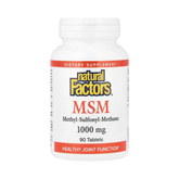 Natural Factors, MSM, 1,000 Mg, 90 Tablets