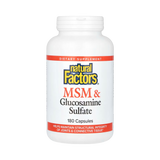 Natural Factors, MSM & Glucosamine Sulfate, 180 Capsules