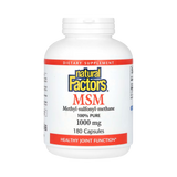Natural Factors, MSM, Methyl-Sulfonyl-Methane, 1,000 Mg, 180 Capsules