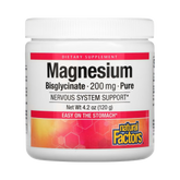 Natural Factors, Magnesium Bisglycinate, Pure, 200 Mg, 4.2 Oz