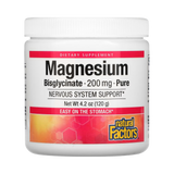 Natural Factors, Magnesium Bisglycinate, Pure, 200 Mg, 4.2 Oz