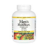 Natural Factors, Men's MultiStart, Vitamin A Day for Men, 120 Tablets