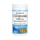 Natural Factors, Micronized L-Glutamine Powder, 16 Oz