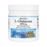 Natural Factors, Micronized L-Glutamine Powder, 8 Oz